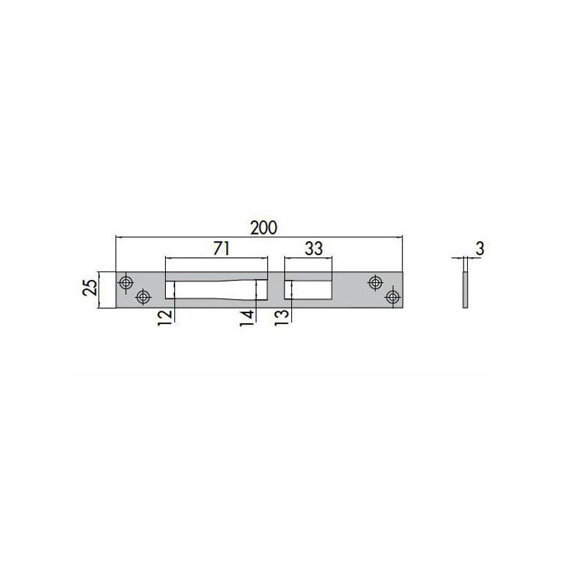 CONTROPIASTRA SERRATURE            06461-01-0 CISA