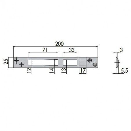 CONTROPIASTRA SERRATURE            06462-01-0 CISA