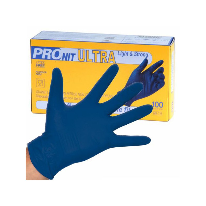 GUANTI NITRILE ULTRA POWDER FREE Pz 100 S