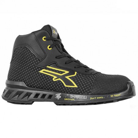 SCARPE JOE NERO/GIALLO ALTE 42           S3 UPOWER