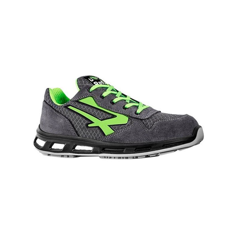 SCARPE POINT GRIGIO/VERDE BASSE 39      S1P UPOWER