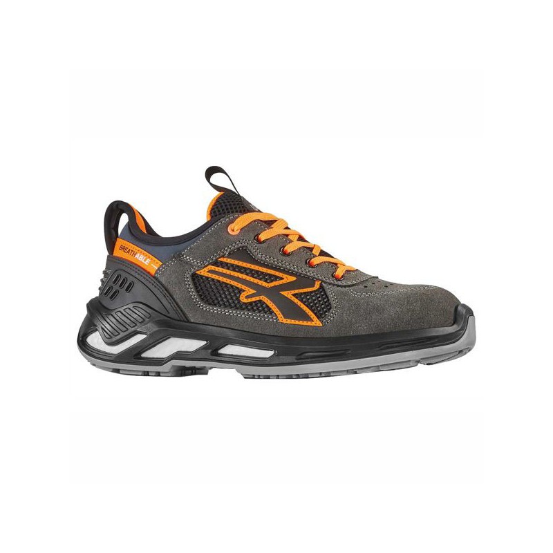 SCARPE RYDER GRIGIO/ARANCIO BASSE 39    S1P UPOWER