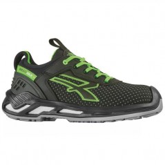 SCARPE BRYAN NERO/VERDE BASSE 41         S3 UPOWER