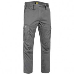 PANTALONE COTONE GRIGIO M    STRETCH CARGO DIADORA