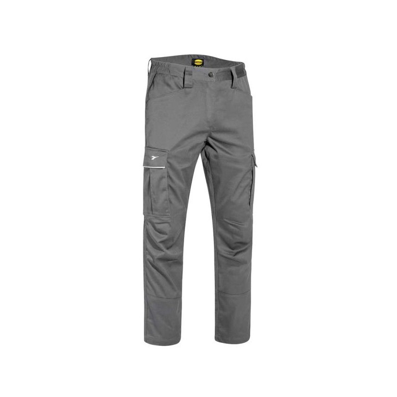 PANTALONE COTONE GRIGIO M    STRETCH CARGO DIADORA