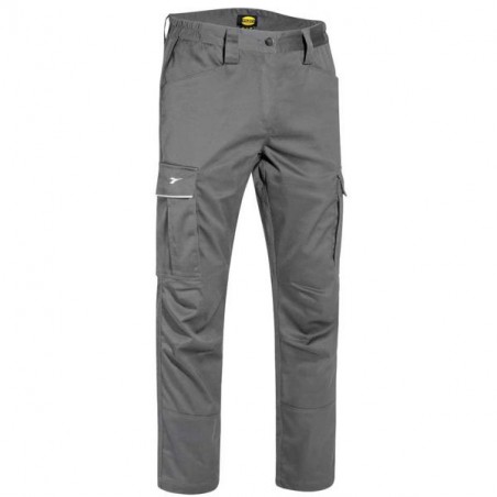 PANTALONE COTONE GRIGIO M    STRETCH CARGO DIADORA