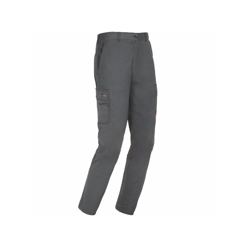 PANTALONE STRETCH GRIGIO L               EASY ISSA