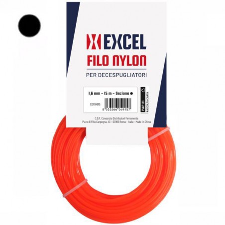 FILO NYLON TONDO           mm 1,6 m 15 EXCEL 04915