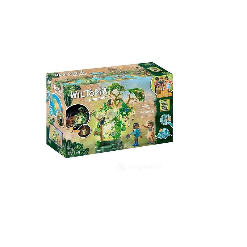 PLAYMOBIL WILTOPIA 71009, LUCE NOTTURNA FORESTA AMAZZONICA, ANNI4-10