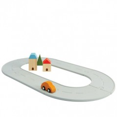 PLAN TOYS PISTA CON MACCHININA, 3+ MESI