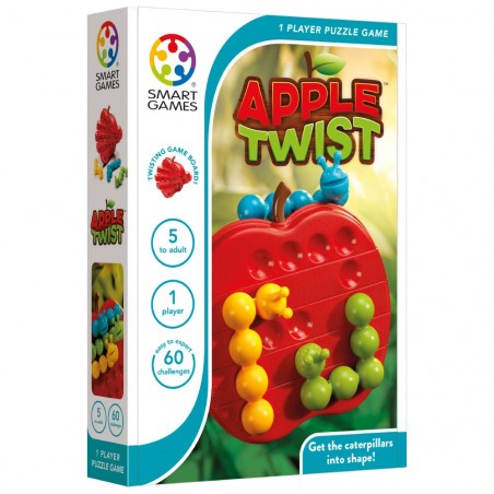 SMART GAMES APPLE TWIST, GIOCO EDUCATIVO MULTILIVELLO, ANNI 5-99