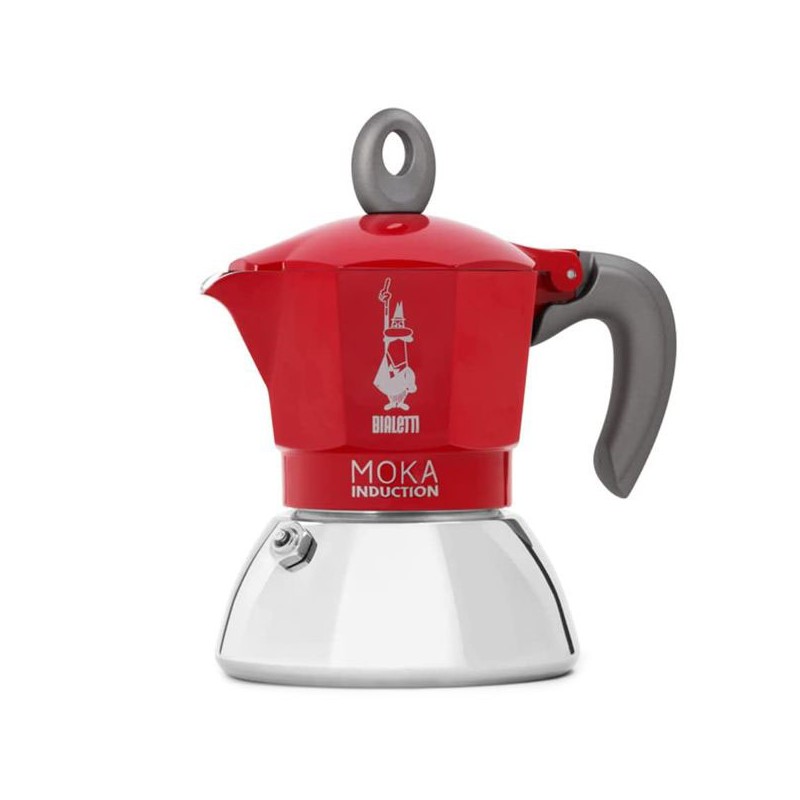 CAFFETTIERA MOKA INDUCTION ROSSA   Tz   4 BIALETTI