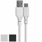 CAVO RICARICA USB-A TYPE C cm 100 NERO 3655 TIEMME