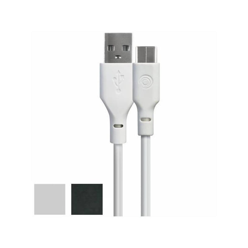 CAVO RICARICA USB-A TYPE C cm 200 NERO 3680 TIEMME