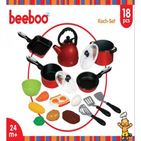 BEEBOO SET DA CUCINA, 18 pezzi, ANNI 3+