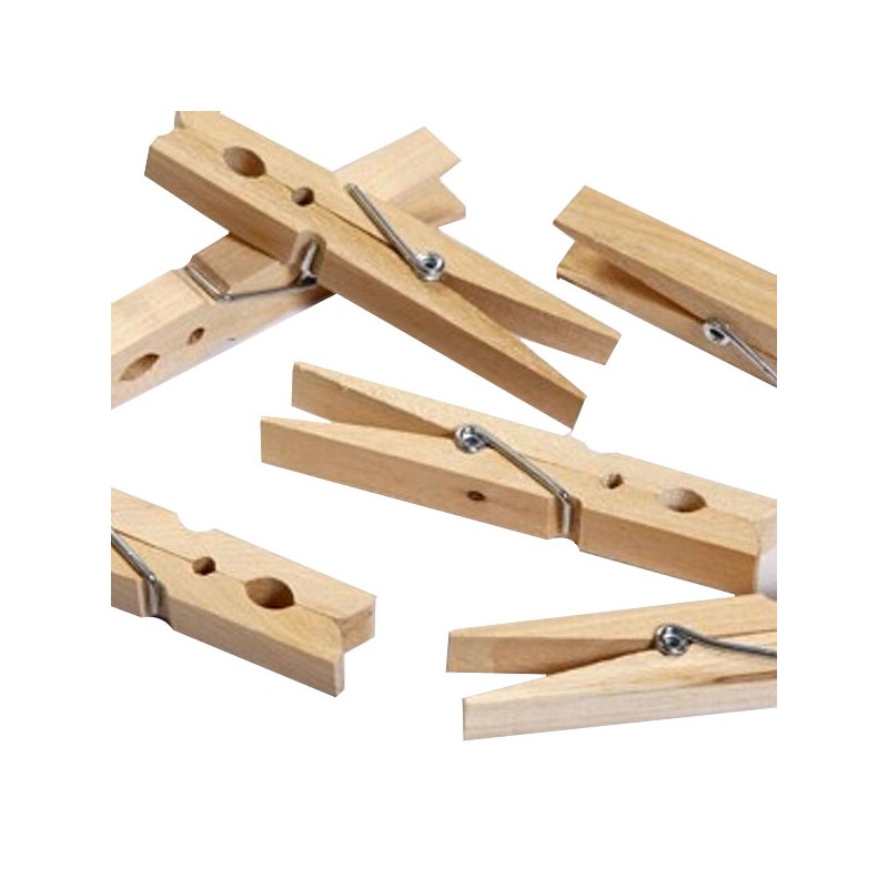 MOLLETTE BIANCHERIA LEGNO         Pz 10 XTRA 07346