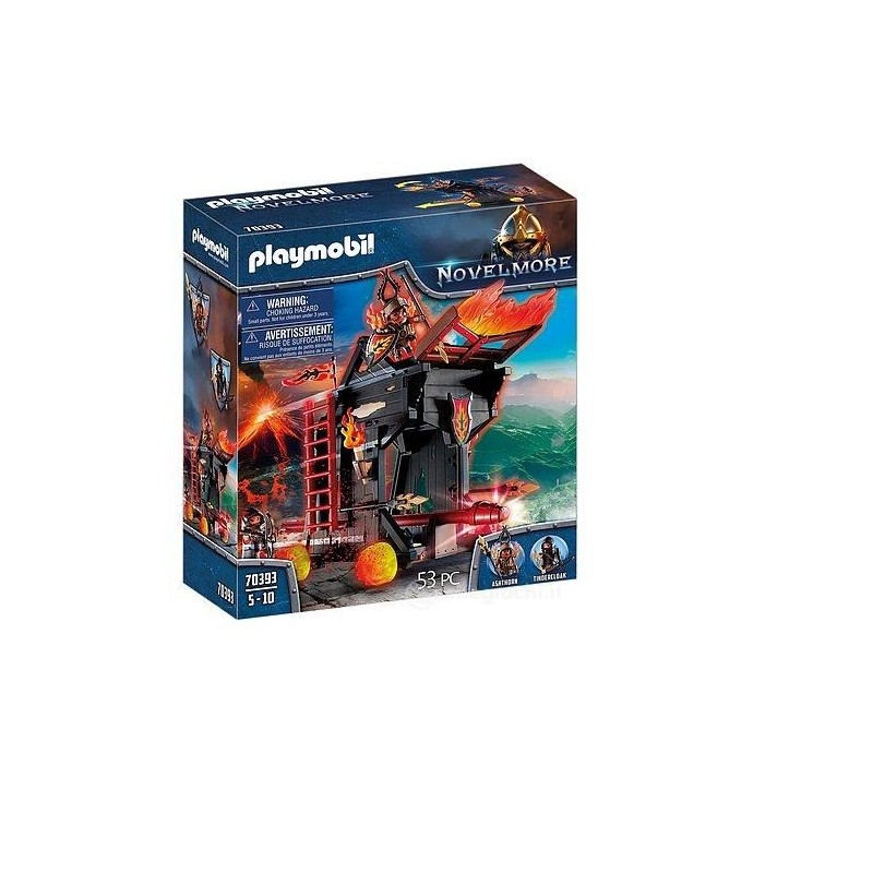 PLAYMOBIL NOVELMORE 70393, ARIETE INCENDIARIO, ETA' 5-10