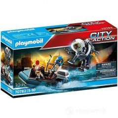 PLAYMOBIL CITY ACTION 70782, INSEGUIMENTO IN JETPACK, ANNI 4-10