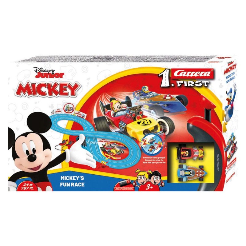 CARRERA FIRST MICKEY, PISTA AUTO ELETTRICA TOPOLINO, ANNI 3+