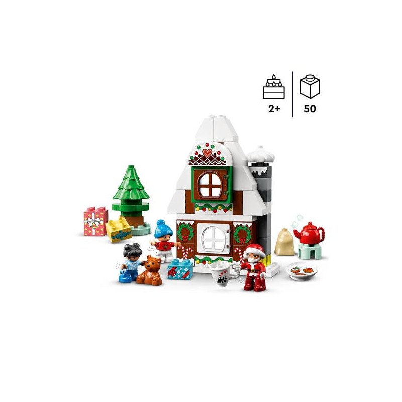 LEGO DUPLO 10976, CASA DI MARZAPANE DI BABBO NATALE, ANNI 2+