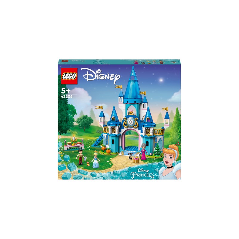 LEGO DISNEY 43206,IL CASTELLO DI CENERENTOLA, ANNI 5+