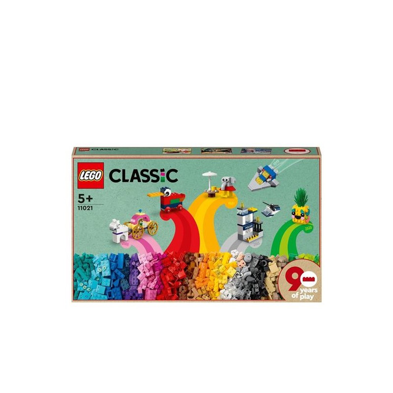 LEGO CLASSIC 11021, 90ESIMO ANNIVERSARIO, ANNI 5+