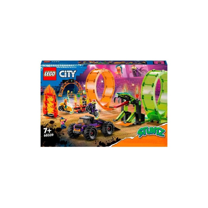 LEGO CITY STUNT 60339, ARENA DELLE GARE, ANNI 7+