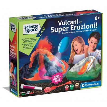 CLEMENTONI SCIENZA E GIOCO, VULCANI SUPER ERUZIONI, ANNI 8+