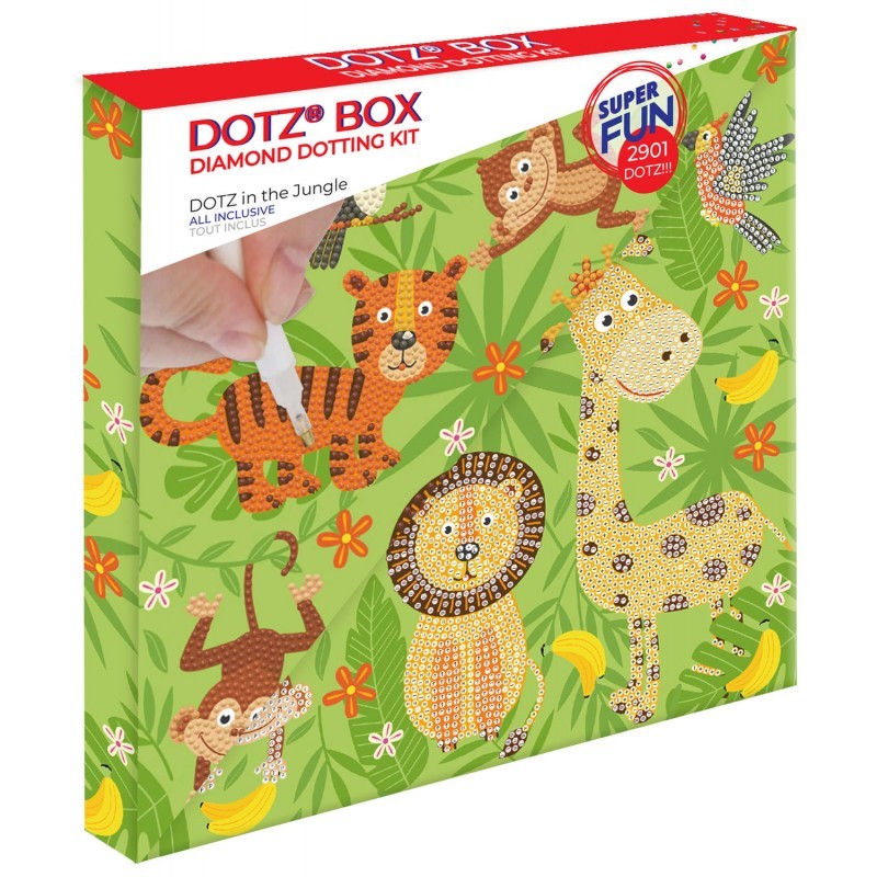 DOTZ in the Jungle - DOTZ Box Diamond Painting Artwork Kit