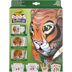 pops set attivita 3d selva crayola