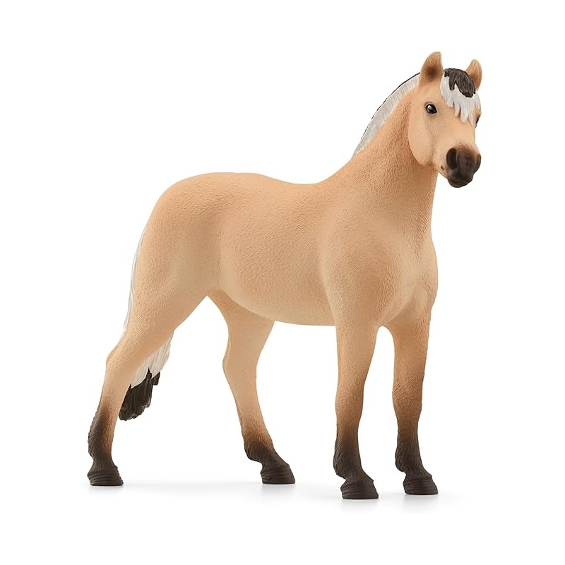 schleich 13979 Castrone Fjord, da 5 anni, HORSE CLUB - Figura, 4 x 14 x 11 cm