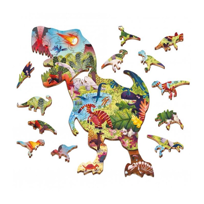 ludattica woody puzzle dinosauri