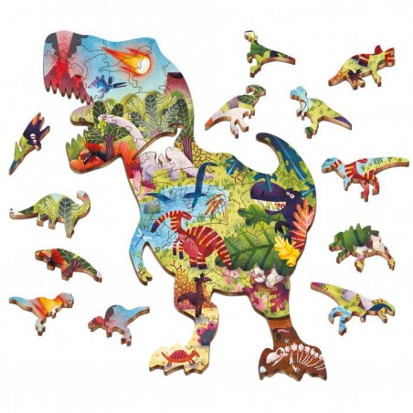 ludattica woody puzzle dinosauri