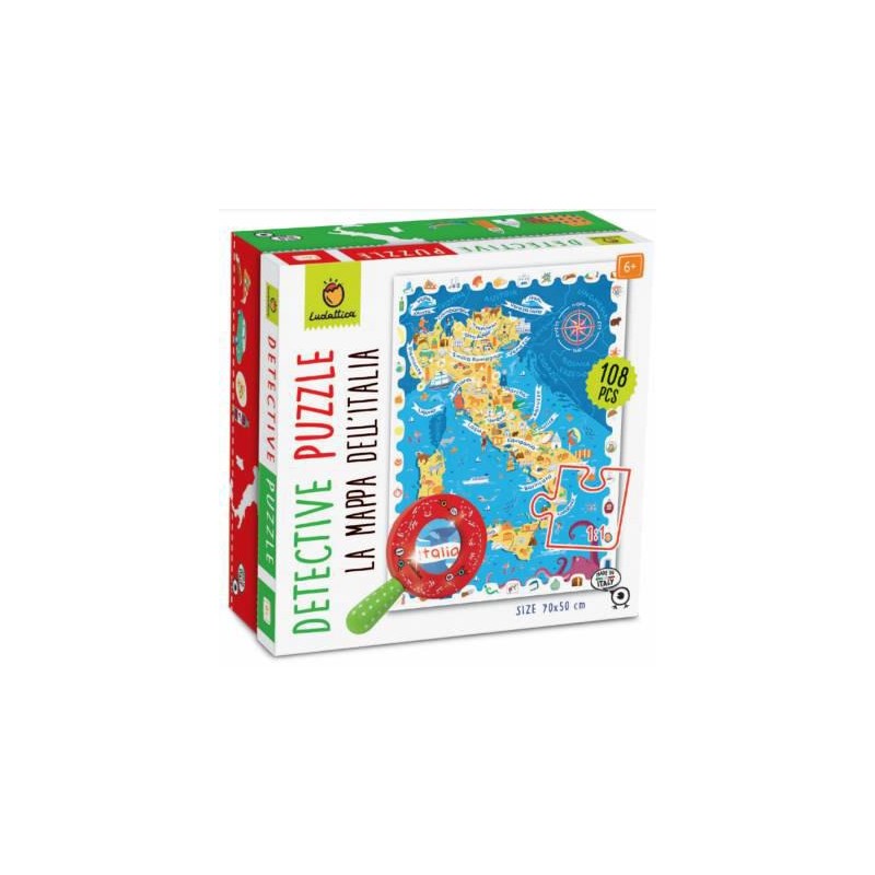 ludattica detective puzzle la mappa dell'italia