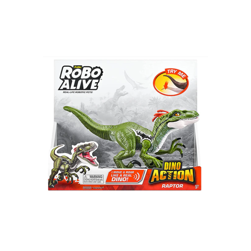 Dino Action Raptor Versi E Azione