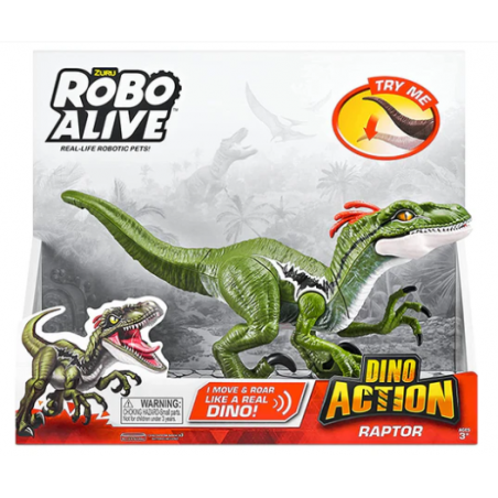 Dino Action Raptor Versi E Azione