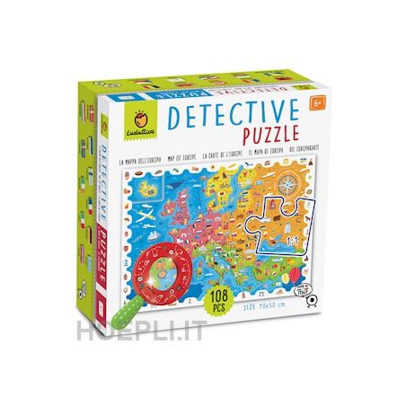 Ludattica LA MAPPA DELL'EUROPA. DETECTIVE PUZZLE