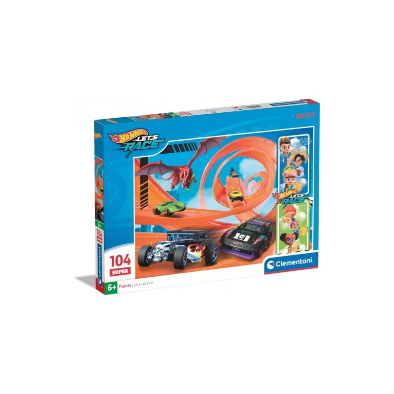 clementoni Hot wheels race puzzle