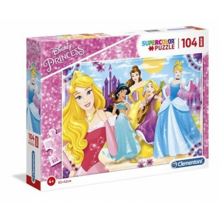 Disney Princess 104 maxi pezzi Supercolor Puzzle clementoni