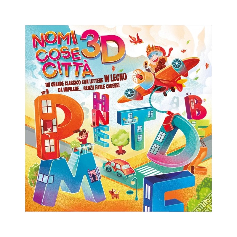 Clementoni Ricreativi Board Games Nomi Cose Citta 3D