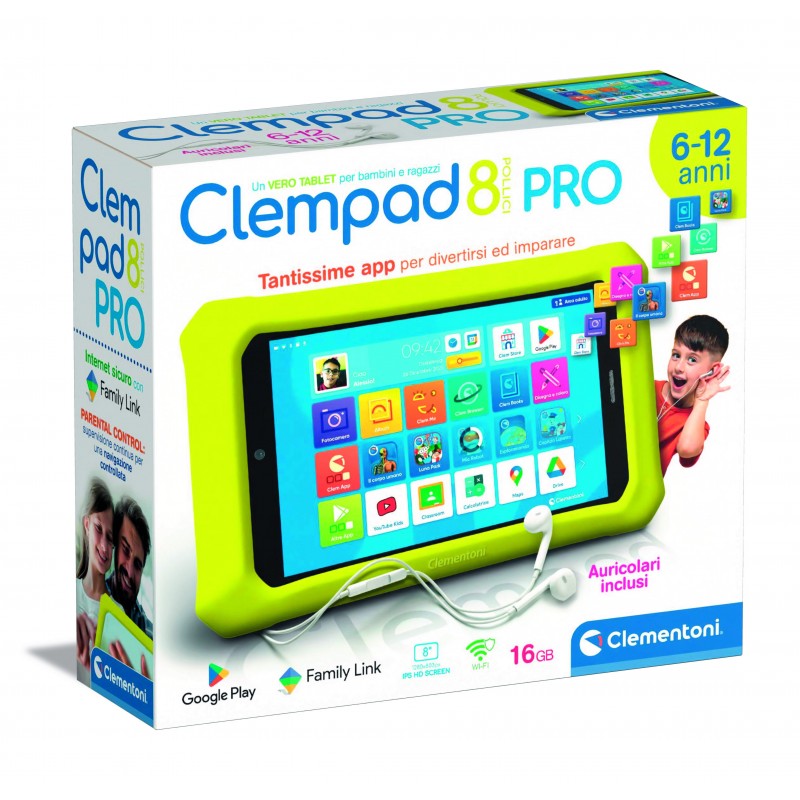 CLEMENTONI CLEMPAD PRO 8 POLLICI, ANNI 6-12