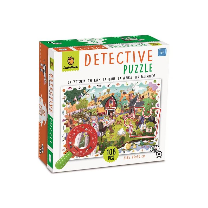 BABY DETECTIVE PUZZLE 108 PCS La fattoria