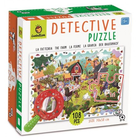 BABY DETECTIVE PUZZLE 108 PCS La fattoria