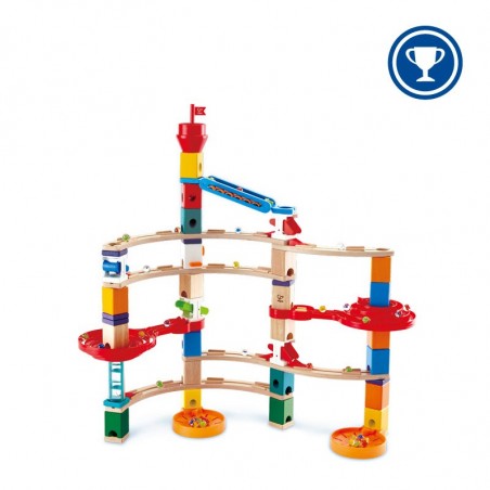 HAPE QUADRILLA SUPER SPIRAL PISTA DELLE BIGLIE IN LEGNO, ANNI 4-99