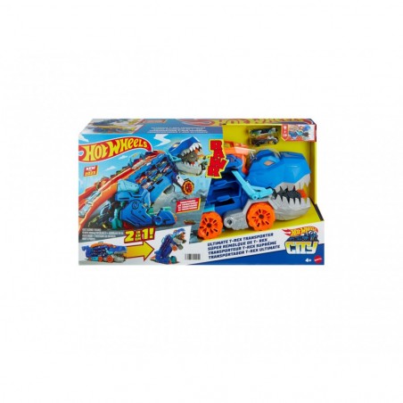 Hot Wheels city mega t rex trasportatore Mattel