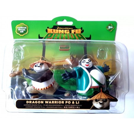 KUNG FU PANDA 3 - BLISTER DOPPIO PERSONAGGIO DRAGON WARRIOR PO & LI