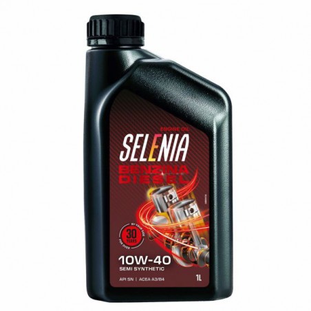 OLIO MOTORI BENZINA/DIESEL SINT 10W-40 l 1 SELENIA