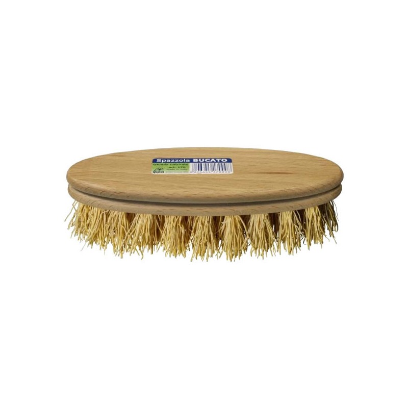 SPAZZOLA BUCATO LEGNO OVALE TREBBIA     cm 16 IPPA