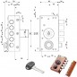 SERRATURA SIC.SEMPLICE SX POMPA SCR. 30416 MOTTURA