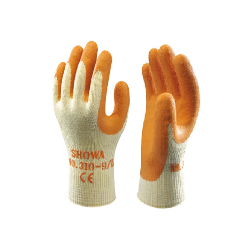GUANTI LATTICE 310 ARANCIO 10                SHOWA